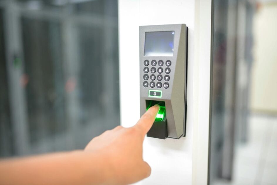 Secure Your Digital Identity" finger scan